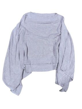 Light Purple Off-the-Shoulder Batwing Sweater